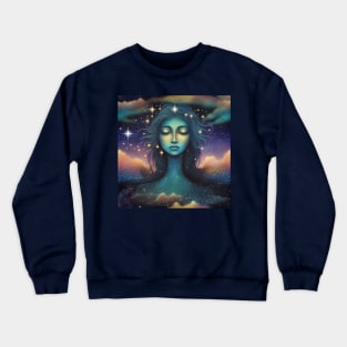 Star Goddess Milky Way Crewneck Sweatshirt